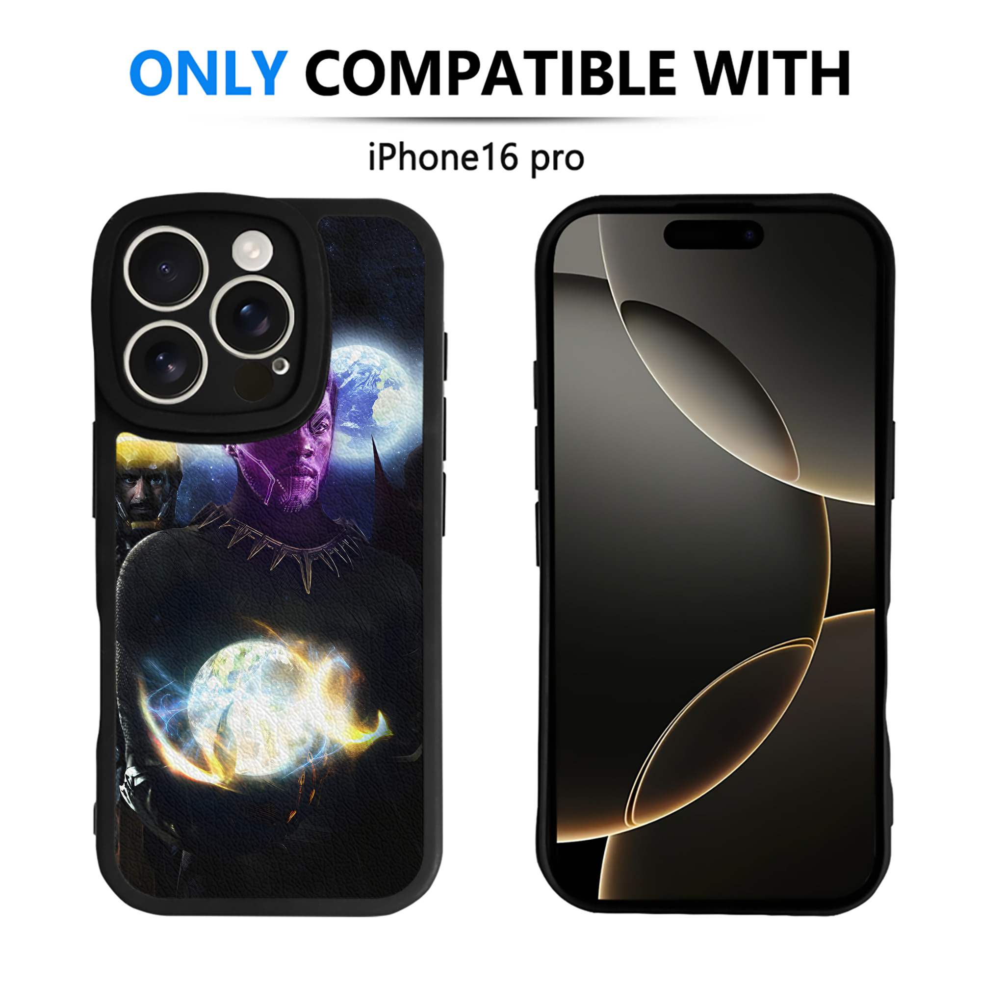 （画像用） アベンジャーズ The Avengers 【iPhone 16シリーズ対応】シリコンスマホケース（レザー調） 材質：シリコン